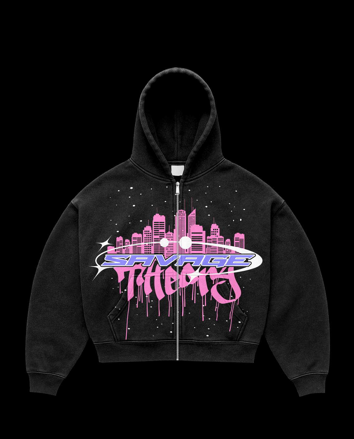 Purple Rein Zip-Up Hoodie